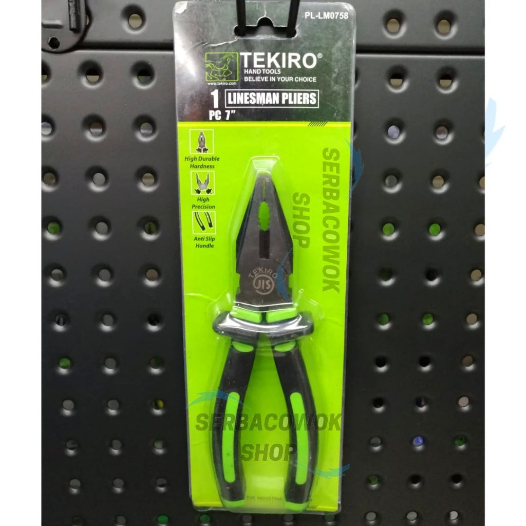 TEKIRO Tang Kombinasi 7&quot; Inch Linesman PLiers 7&quot; Inch TEKIRO Termurah Berkualitas