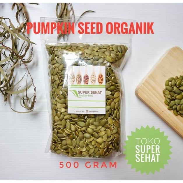 

PUMPKIN SEED ORGANIC 500GR KUACI BIJI LABU - BIJI LABU KUPAS KWACI