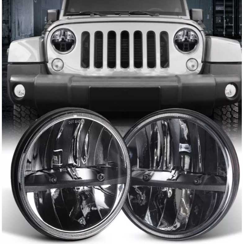 Headlamp LED Premium Trucklite ORI merk RH Jimny Katana Taft Hardtop Jeep Rubicon JK Wrangler TJ CJ7