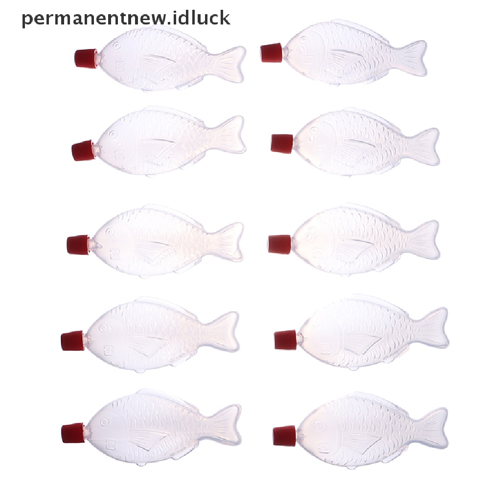 10 Pcs Botol Bumbu Saus Bentuk Ikan Mini