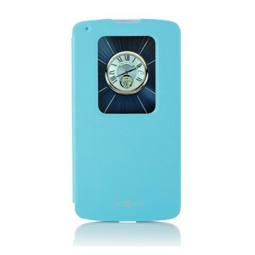 AKSESORIS HP TERBARU Voia Smart Window Case Cover for LG G Pro 2 -  Blue