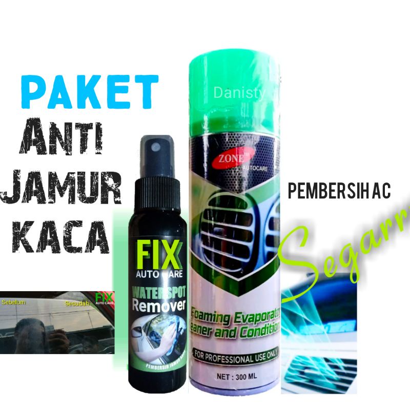 Paket/pembersih AC mobil/pembersih jamur kaca/ac cleaner/jamur kaca /air wiper