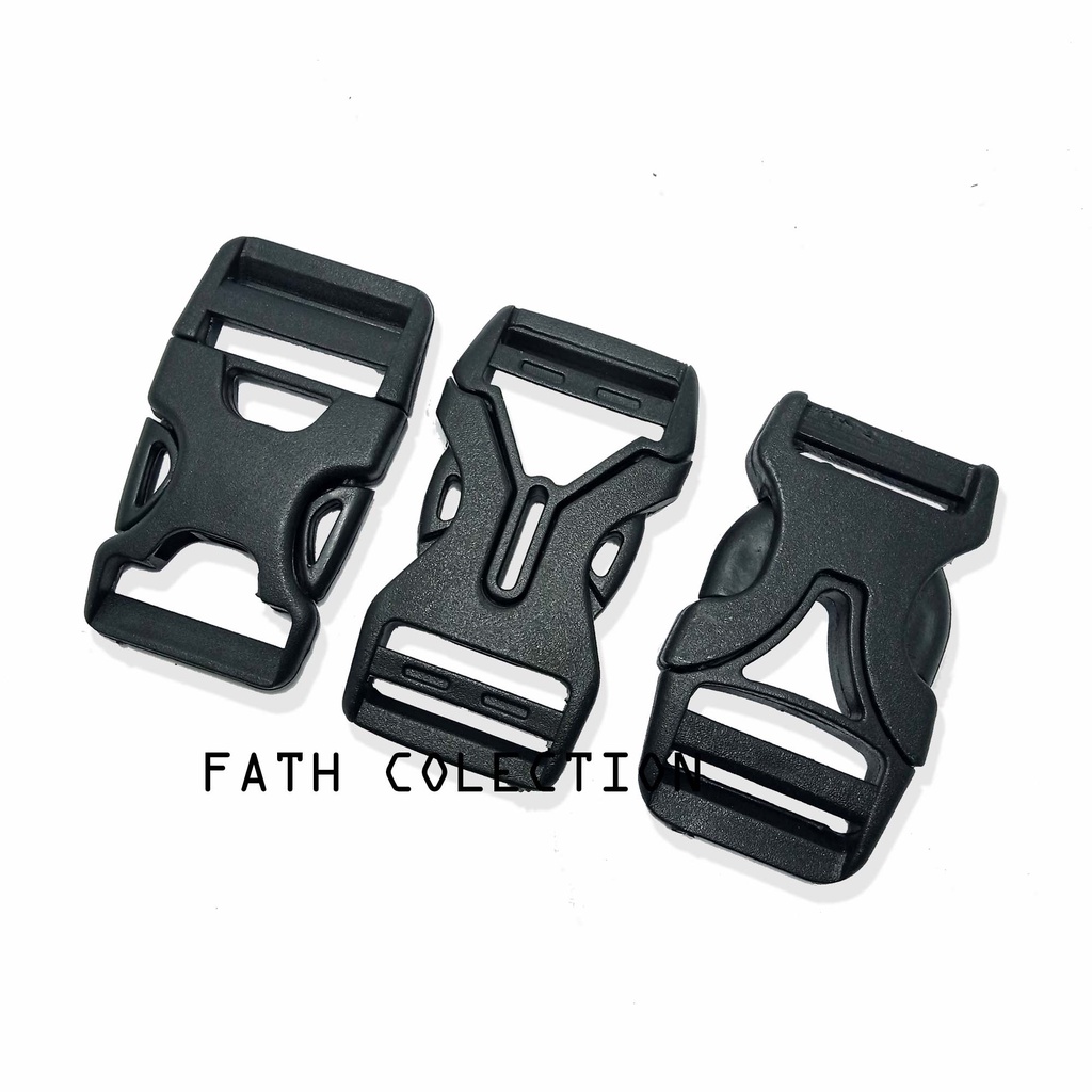 BUCKLE KUNCI SODOK TAS 2.5 CM / KUNCI SLOT TAS PLASTIK PP