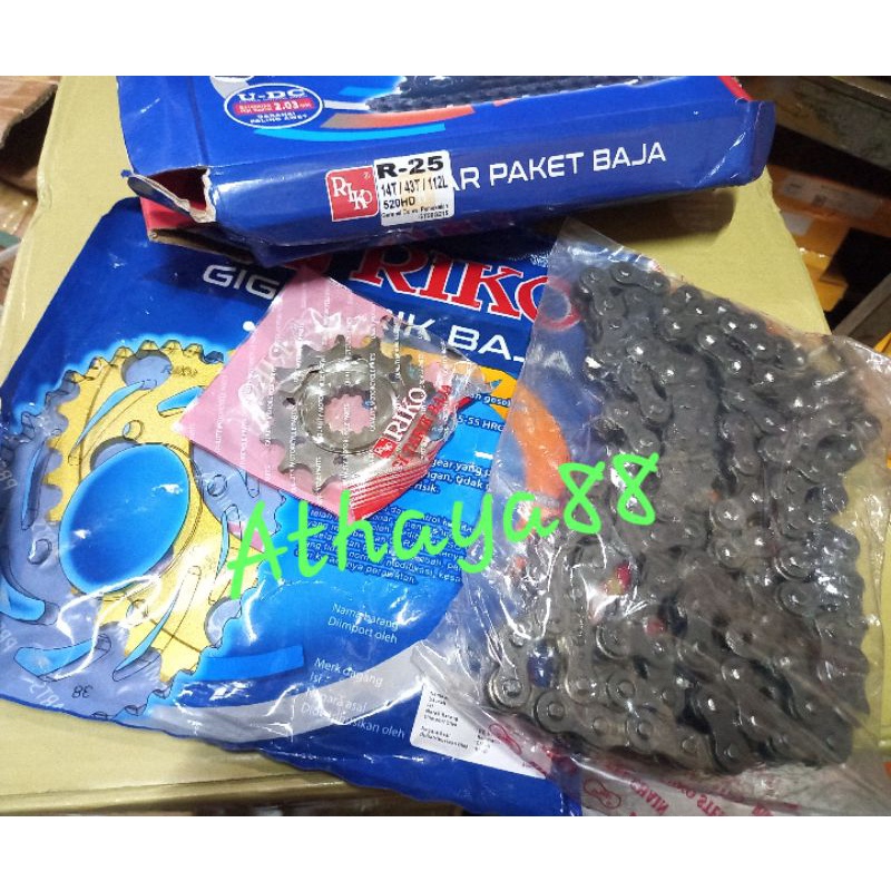 GEAR GIR SET GIR PAKET YAMAHA R25 R 25 RIKO