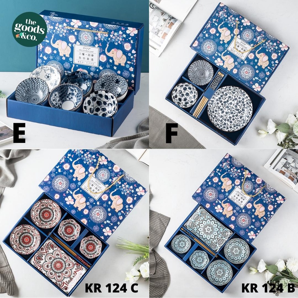 𝐆𝐨𝐨𝐝𝐬𝐂𝐨 Luxury Hampers Lebaran Idul Fitri Mangkok Set Premium Eid Mubarak Gift Set Mangkok Keramik Parsel Lebaran