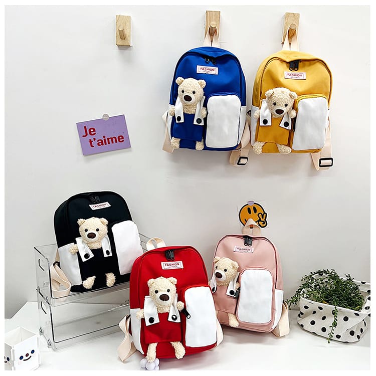 [JUALSEMUA]Tas Ransel Backpack Boneka Mickey Mouse &amp; Minnie Mouse/Selempang motif Love