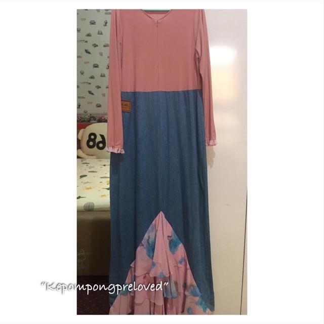 Preloved dress denim sisesa