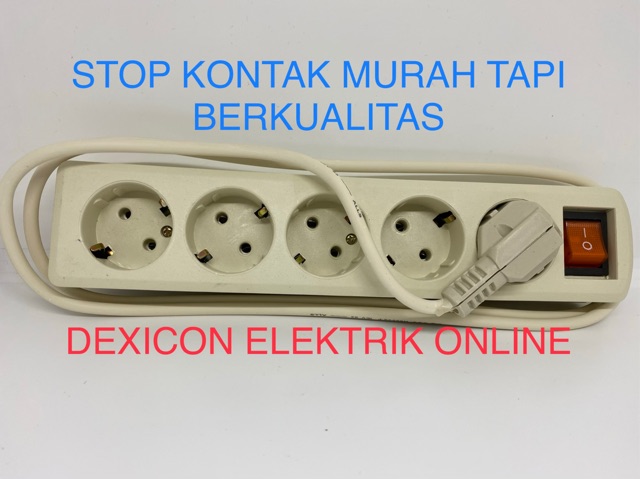 Stop kontak arde/stop kontak 5 lubang/colokan listrik/terminal listrik/sambungan kabel listrik murah