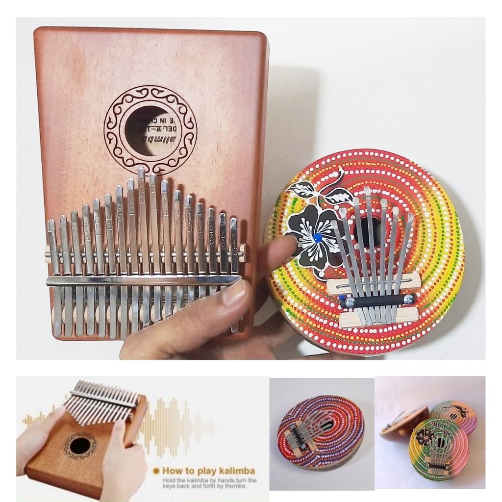 Kalimba Thumb Piano Musical Toys 17 Note Piano Jempol  Karimba 7 Keys 111164