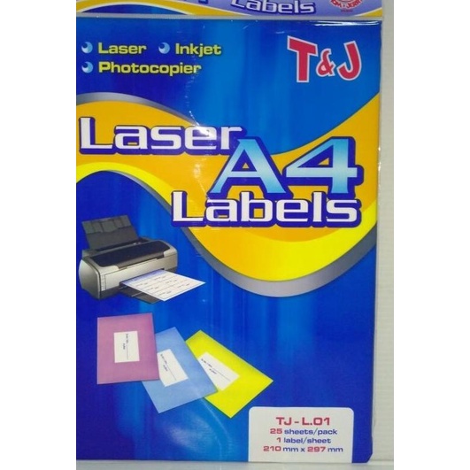 

◊ Tom & Jerry Sticker Label A4 Inkjet / HVS / Matte (Pack=25 Sheet) ➵
