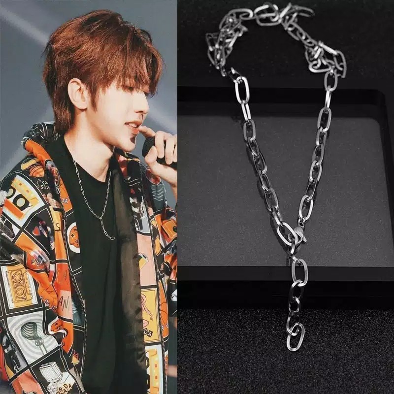 KK0283 - Kalung Rantai Pria Wanita Korea Kpop BTS EXO NCT Kang Daniel