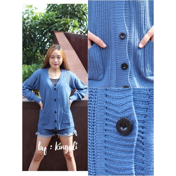 MARISKA CARDIGAN OVERSIZE RAJUT LENGAN PANJANG WANITA BAHAN TEBAL KANCING 5 OUTER KARDIGAN KEKINIAN-4