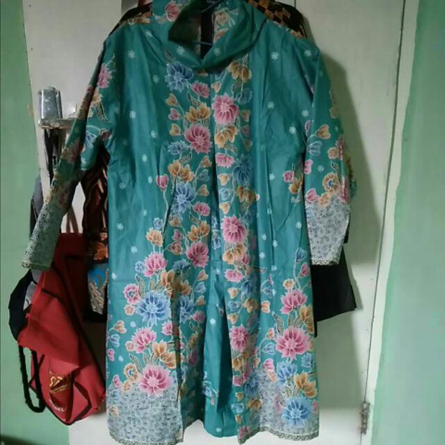 Tunic Santika Pias Cibulan #4 / Tunik Batik Cantik Pastel Kantor / Seragam Batik Jumbo Xxl