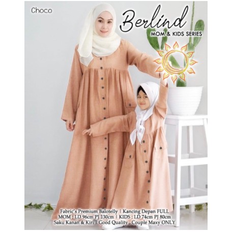 BAJU GAMIS DRESS COUPLE COPLE KAPEL KAPELAN IBU DAN ANAK PEREMPUAN MODERN TERBARU 2020 WARNA TRENDY