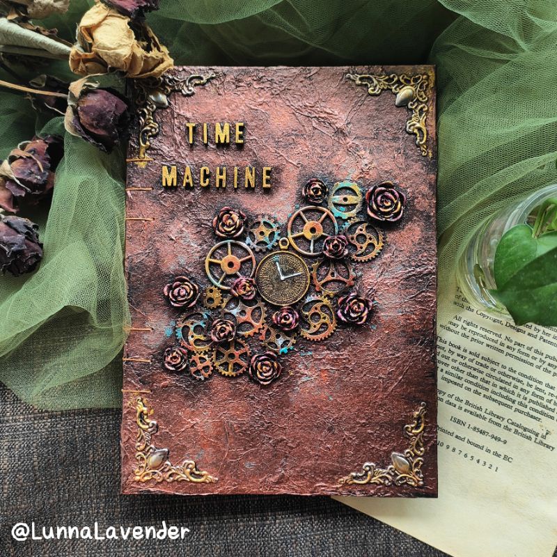 

Time Machine Vintage Journal 3D Aesthetic Handmade Notebook Hardcover A5 | 200 hal