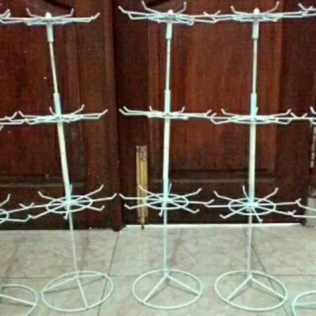 RAK DISPLAY MATAHARI PUTAR 3 SUSUN