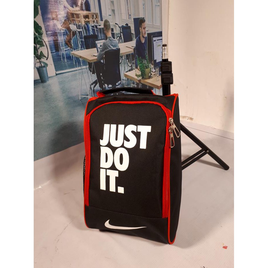 Termurah / Tas Tempat Sepatu Nike Just Do It Tas Sepatu Nike Terbaru Grosir - Hitam / New Arrival