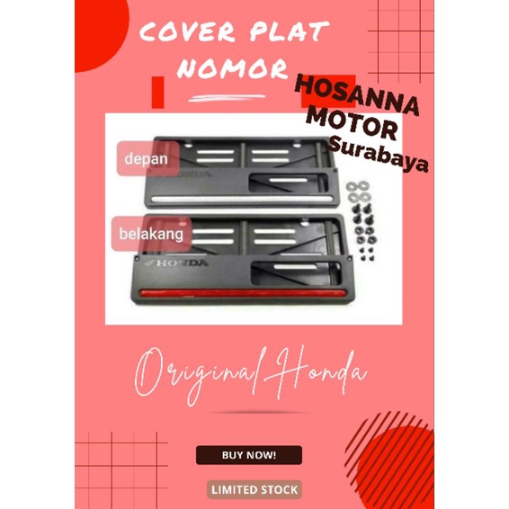 COVER PLAT NOMOR ORI HONDA