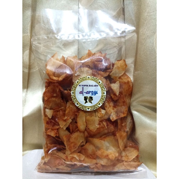 

kripik balado pedas/ kripik balado/ keripik balado/ keripik