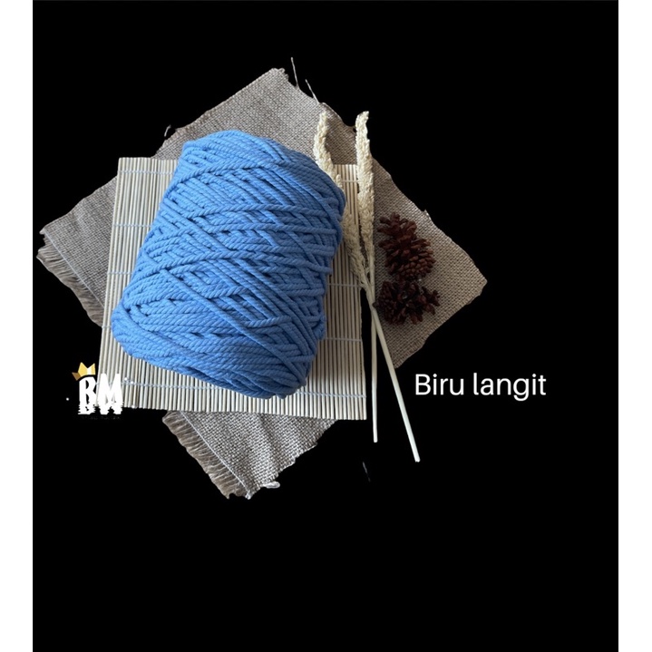 Tali katun warna|| Biru langit 1kg