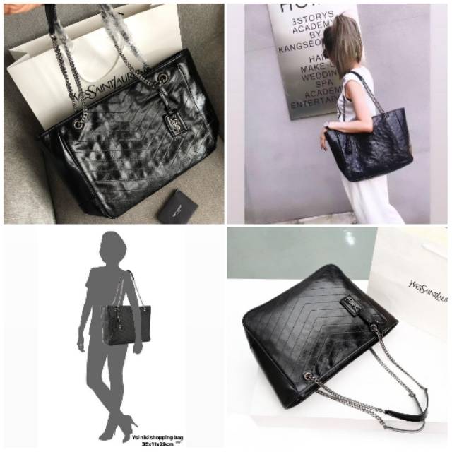 Niki Chain Shopping Bag Semi Premium Tote Bag Neverfull Tas Kantor Kera