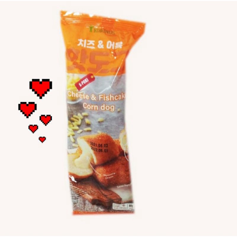 

korinus cheese fish cake corn dog 80g