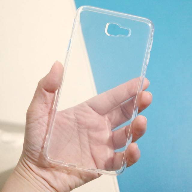 silikon cover samsung j7prime j7 prime soft case jelly bening clear 2.0 mm tebal casing Hp silikon