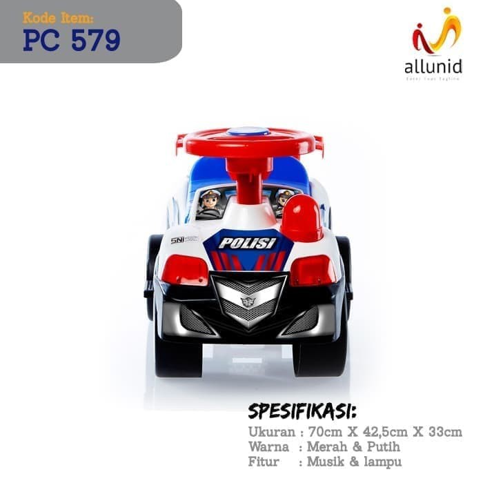 Mainan Anak Mobil Mobilan Polisi Dorong SHP PC-579