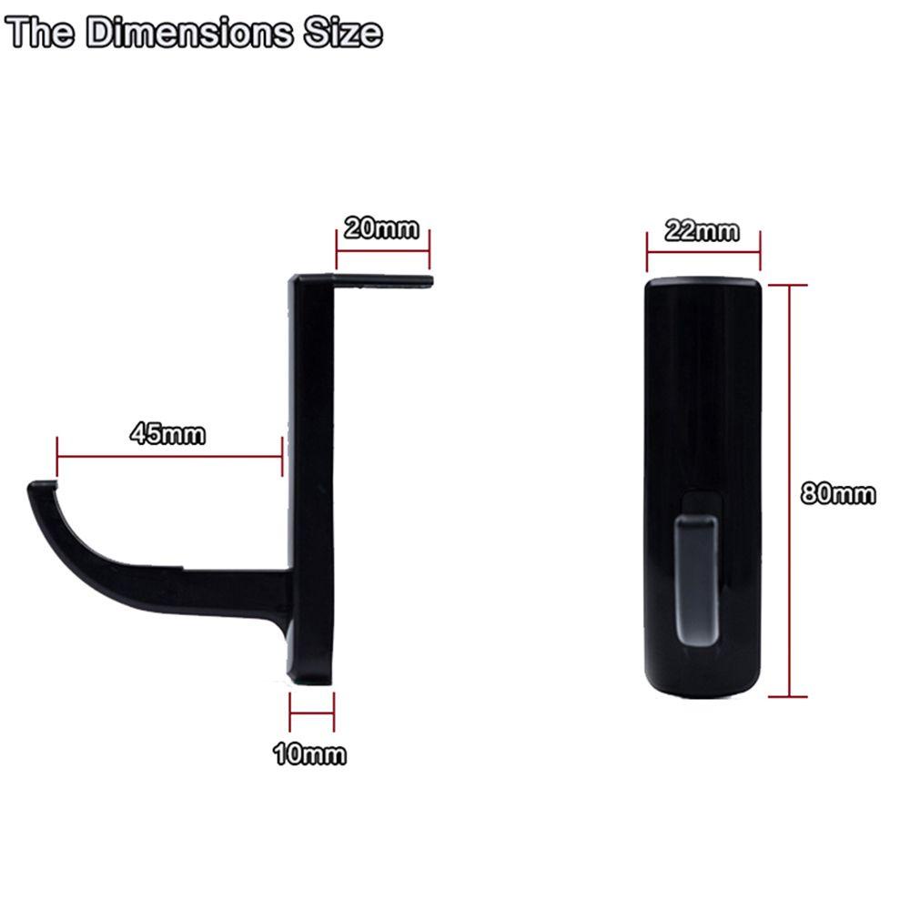 [Elegan] Headphone Stand Hanger Tahan Lama Untuk Internet Bar Hitam/Putih Aksesoris PC Dinding Stand Monitor PC