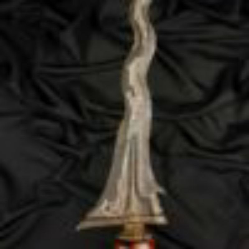 Keris Sengkelat Luk 13 Tangguh Majapahit Pamor Ceprit-Ceprit Sepuh