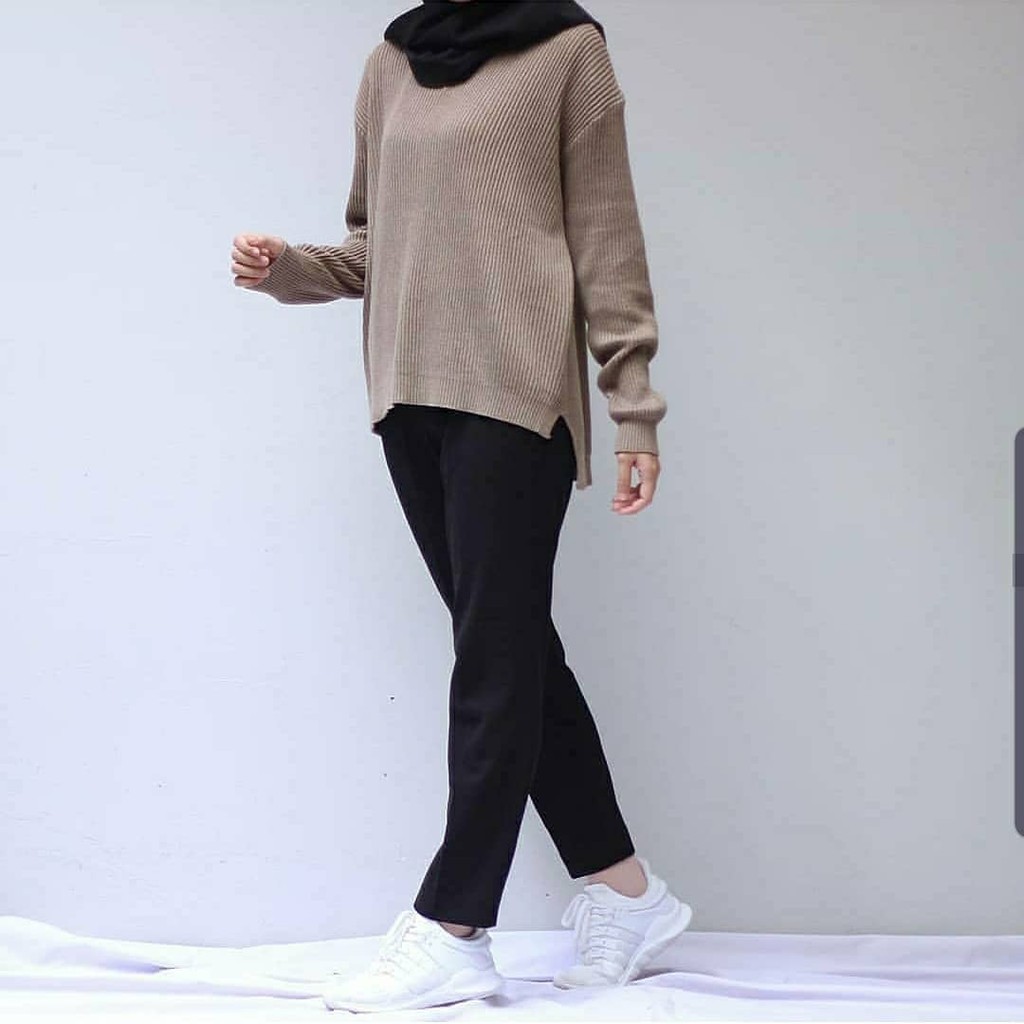 BAJU SWETER BOXY VN | BAJU SWITER SWEETER WANITA | SWEATER REMAJA POLOS KEKINIAN | RAJUT WANITA