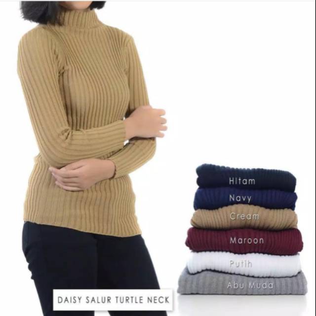 JAKET SWEATER BAJU ATASAN TURTLE RAJUT TERBARU KEKINIAN WANITA MURAH