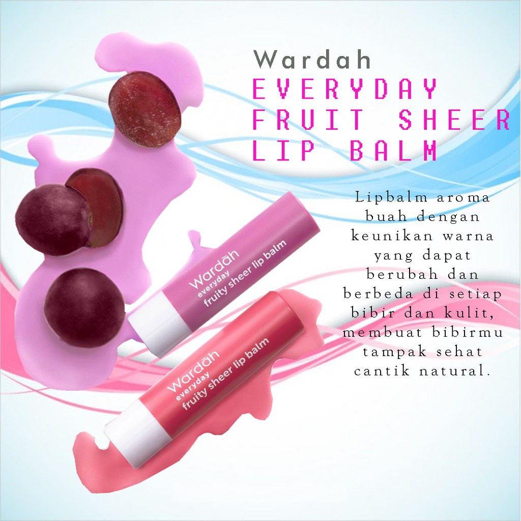 WARDAH EVERYDAY FRUITY SHEER LIP BALM 4GR