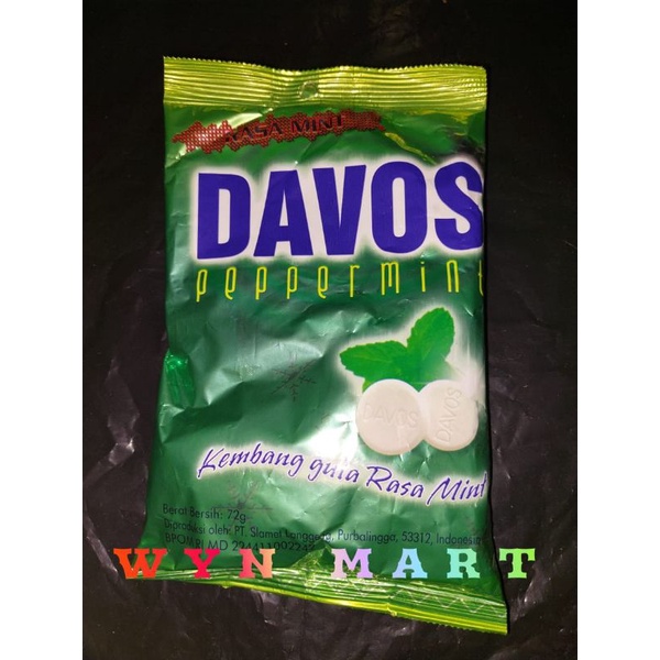 

Permen DAVOS Peppermint Bag Hijau rasa Mint