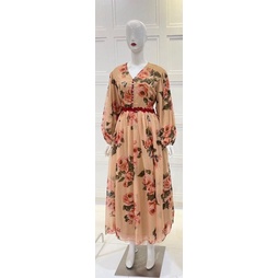 Dress Chiffon Vintage / Gamis Vintage / Maxi Dress Vintage Premium Import