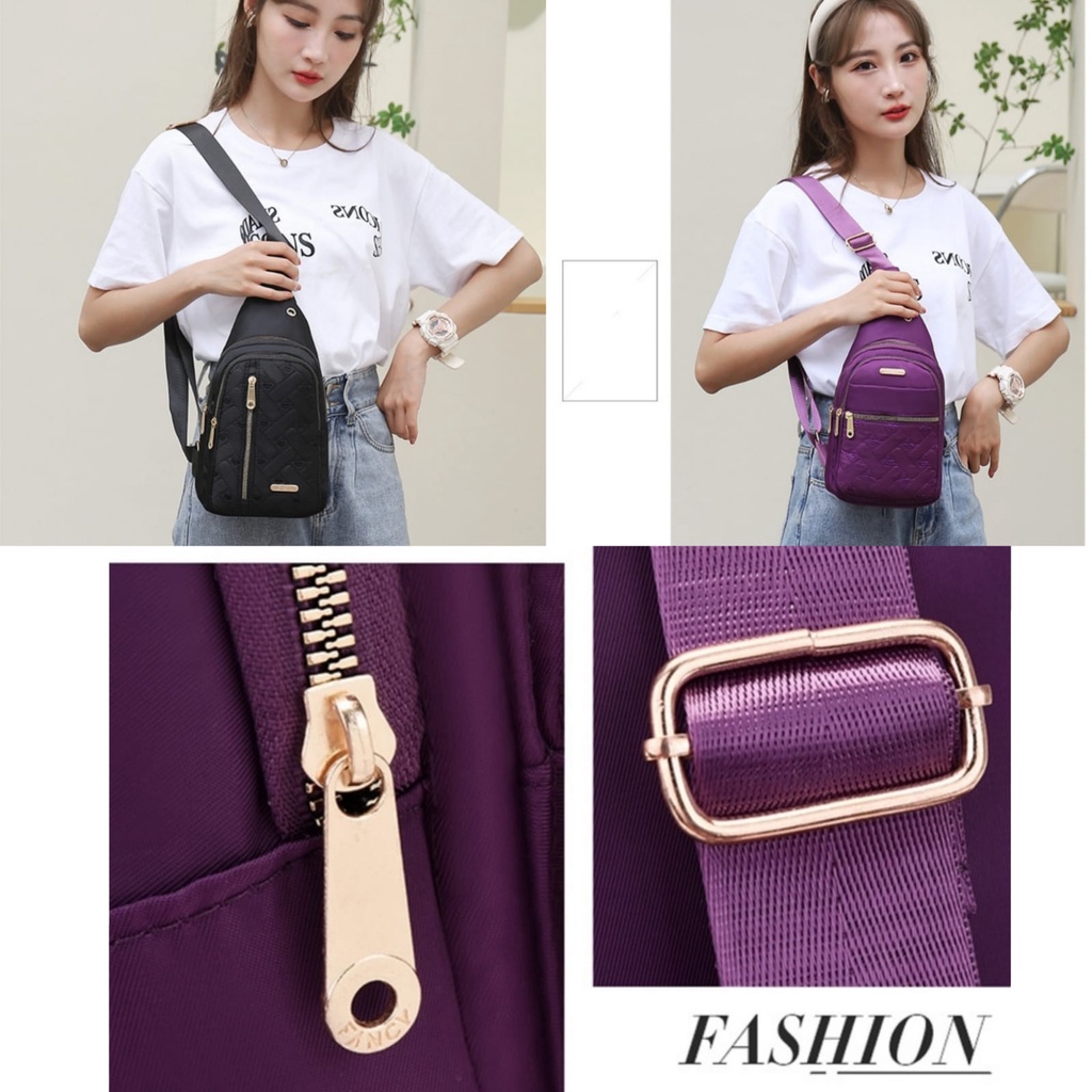 TAS SELEMPANG HAVELI WANITA WAIST BAG ANTI AIR IMPORT JINGPIN ORIGINAL SLINGBAG BAHU DADA CEWEK MURAH FASHION KOREA PREMIUM REMAJA KEKINIAN BRANDED BATAM