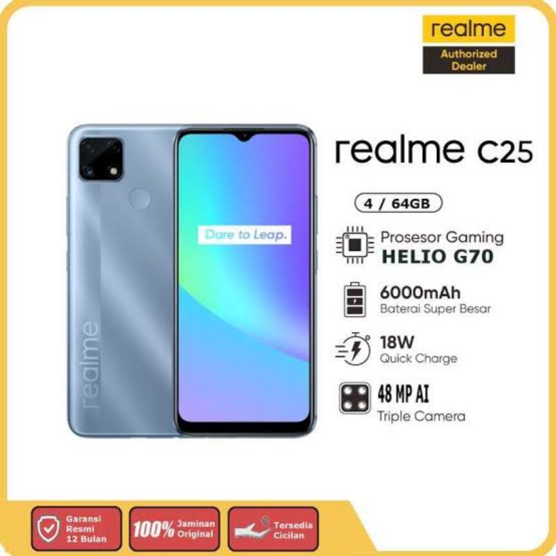 TERBARU!! REALME C25 RAM 4/64 &amp; 4/128 GARANSI RESMI