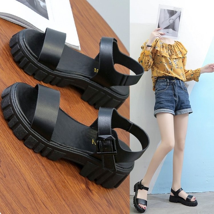 LUMMYSHOP SANDALS WANITA SATIVA PLATFORM IMPORT