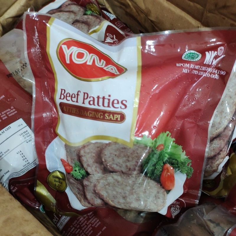 

Yona Beef patties 500gr