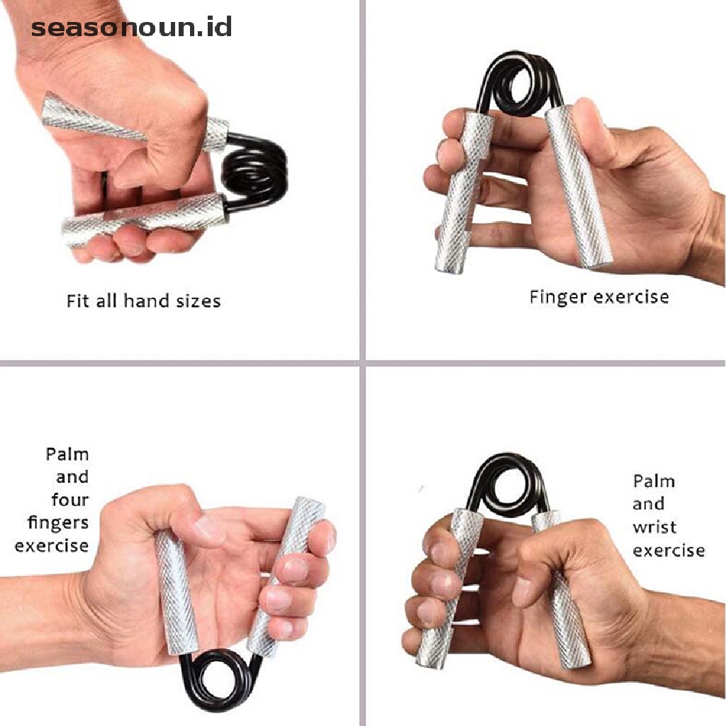 (seasonoun) Hand Grip Bahan Metal Untuk Latihan Kekuatan Genggaman Tangan