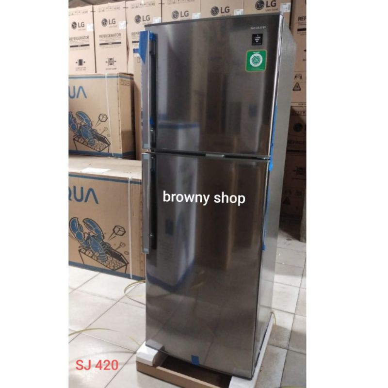 SHARP Kulkas 2 pintu SJ-420GP-SD / SJ-450GP-SD Plasmacluseter ion