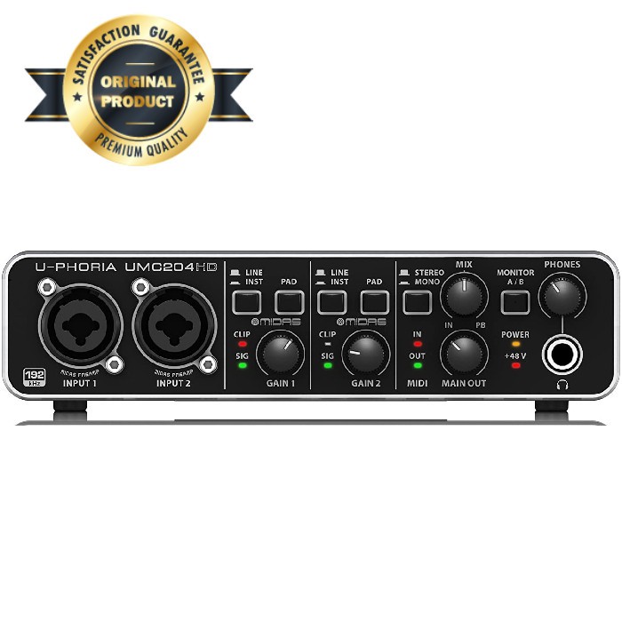 Soundcard Behringer UMC-204HD UMC204HD UMC 204HD Original