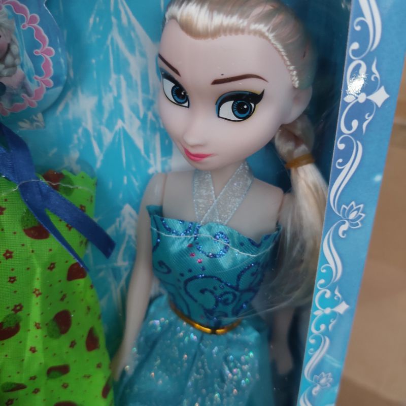 boneka princess Mainan Boneka Barbie Frozen Anna &amp; Elsa frozen kemasan mika