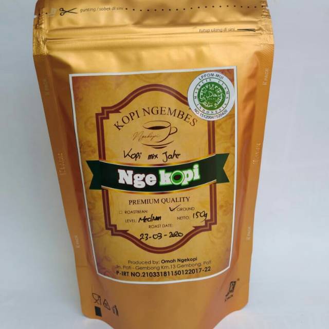 

Kopi Jahe Emprit 150 gram Ngekopi Kopi Pati