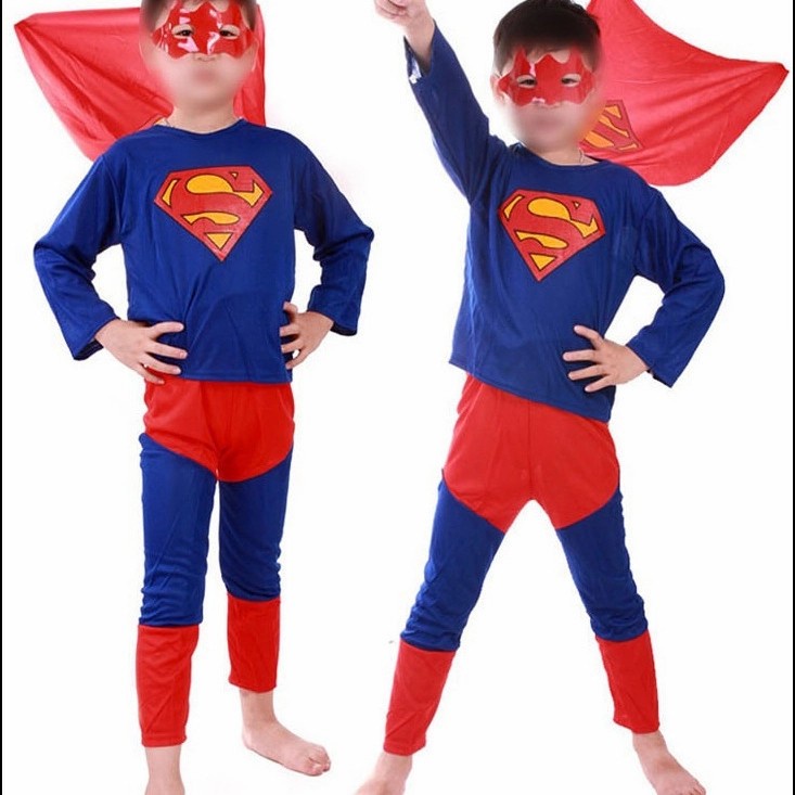 Kostum Anak Superhero Murah Batman Superman Spiderman Hulk Halloween