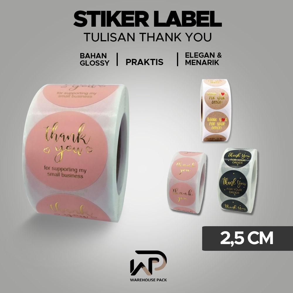 Jual Stiker Pcs Roll Stiker Label Thank You For Your Order