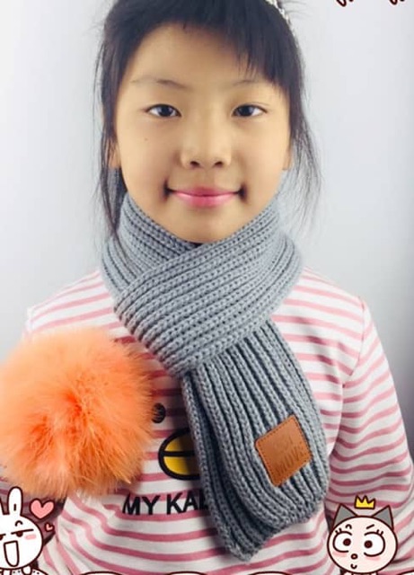 IMPORT MOLLAD Scarf Long Kids Syal rajut wool anak Scarf infinity wool long kids