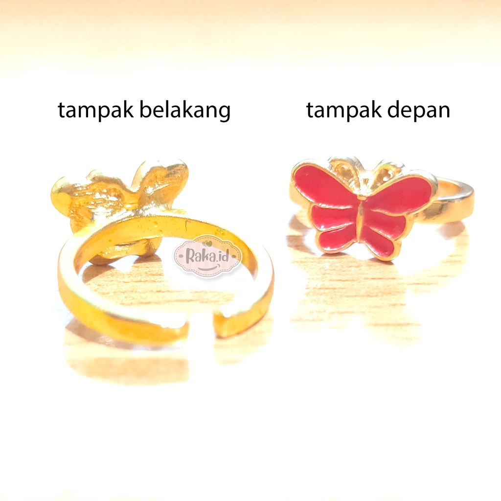 Cincin Anak Motif Kupu Kupu Perhiasan Cantik Anak 1156