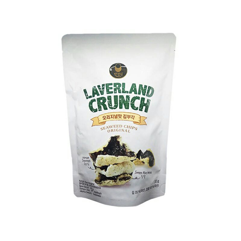 LAVERLAND CRUNCH Korean Seaweed 4, 5 g | Sweet Soy, Habanero, Sea Salt, Wasabi