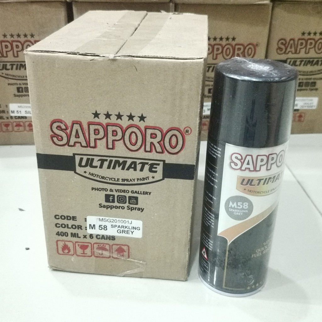 Cat Semprot Sapporo Ultimate M58 Sparkling Grey